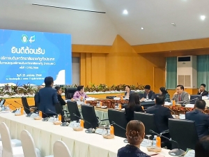 อธิการบดี มรภ.เทพสตรี พร้อมด้วยรองอธิการบดีฝ่ายวางแผนและวิจัย ร่วมการประชุมที่ประชุมอธิการบดีมหาวิทยาลัยราชภัฏ ครั้งที่ 1 (178)/2568