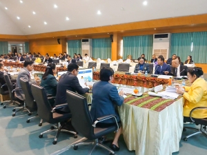 อธิการบดี มรภ.เทพสตรี พร้อมด้วยรองอธิการบดีฝ่ายวางแผนและวิจัย ร่วมการประชุมที่ประชุมอธิการบดีมหาวิทยาลัยราชภัฏ ครั้งที่ 1 (178)/2568
