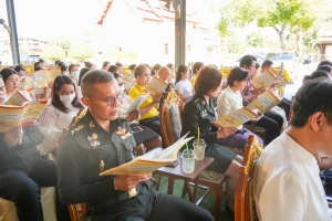มรภ.เทพสตรี ร่วมพิธีเจริญพระพุทธมนต์ถวายพระพรชัยมงคลแด่ พระบาทสมเด็จพระเจ้าอยู่หัว และพระบรมวงศานุวงศ์ ประจำปี พ.ศ. 2568 ครั้งที่ 1