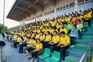 อธิการบดี มรภ.เทพสตรี พร้อมด้วยผู้บริหาร คณาจารย์ บุคลากร นำนักกีฬาฟุตบอลมหาวิทยาลัยฯ เข้าร่วมการแข่งขันฟุตบอลราชภัฏคิงส์คัพ ครั้งที่ 1 ชิงถ้วยพระราชทานพระบาทสมเด็จพระเจ้าอยู่หัว