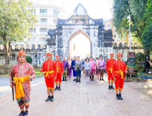 มรภ.เทพสตรี ร่วมงานแถลงข่าวการจัดงานแผ่นดินสมเด็จพระนารายณ์มหาราช
