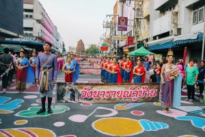 อธิการบดี มรภ.เทพสตรี นำผู้บริหาร คณาจารย์ และบุคลากร ร่วมต้อนรับรัฐมนตรีช่วยว่าการกระทรวงมหาดไทย ในพิธีเปิดงานแผ่นดินสมเด็จพระนารายณ์มหาราช ครั้งที่ 37 ประจำปี พ.ศ. 2568