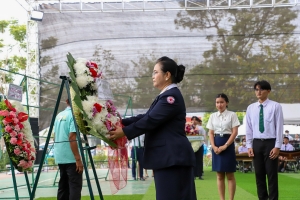 มรภ.เทพสตรี ร่วมเป็นเกียรติในพิธีวางพวงมาลาพระอนุสาวรีย์ สมเด็จพระราชปิตุจฉา เจ้าฟ้าวไลยอลงกรณ์ กรมหลวงเพชรบุรีราชสิรินธร ประจำปี พ.ศ. 2568