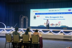 นศ. มรภ.เทพสตรี รับรางวัลรองชนะเลิศอันดับ 2 การแข่งขัน Local Development Project Presentation Competition และรับรางวัลชมเชยการประกวดสุนทรพจน์ภาษาอังกฤษระดับนานาชาติ ครั้งที่ 1 ในงาน 1st Rajabhat University Network Exchange 2025 (RUNEX 2025)