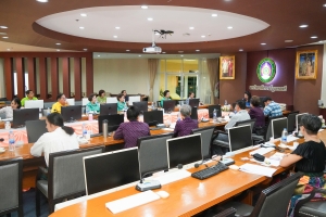 มรภ.เทพสตรี และ คกก.สมาคมศิษย์เก่า มรภ.เทพสตรี ให้การต้อนรับผู้แทนจาก บริษัท สามารถ - ศักดิ์ศิริ อินเตอร์กรุ๊ป จำกัด ในโอกาสหารือแผนการหารายได้จากการจัดงาน 105 ปี TRU Fair ในส่วนงานการจัดการร้านค้า และการจัดการแสดงดนตรี