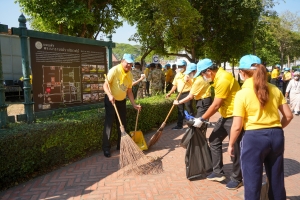 มรภ.เทพสตรี ร่วมกิจกรรมจิตอาสาพัฒนาเนื่องในวันคล้ายวันพระราชสมภพพระบาทสมเด็จพระพุทธเลิศหล้านภาลัย