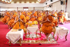 มรภ.เทพสตรี ร่วมพิธีเจริญพระพุทธมนต์ถวายพระพรชัยมงคลแด่ พระบาทสมเด็จพระเจ้าอยู่หัว และพระบรมวงศานุวงศ์ ประจำปี พ.ศ. 2568 ครั้งที่ 2