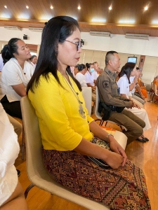 มรภ.เทพสตรี ร่วมพิธีเจริญพระพุทธมนต์ถวายพระพรชัยมงคลแด่ พระบาทสมเด็จพระเจ้าอยู่หัว และพระบรมวงศานุวงศ์ ประจำปี พ.ศ. 2568 ครั้งที่ 2