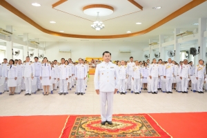 มรภ.เทพสตรี ร่วมพิธีถวายราชสักการะ พระบาทสมเด็จพระบรมชนกาธิเบศร มหาภูมิพลอดุลยเดชมหาราช บรมนาถบพิตร 