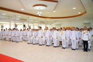 มรภ.เทพสตรี ร่วมพิธีถวายราชสักการะ พระบาทสมเด็จพระบรมชนกาธิเบศร มหาภูมิพลอดุลยเดชมหาราช บรมนาถบพิตร 