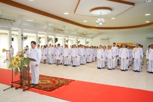 มรภ.เทพสตรี ร่วมพิธีถวายราชสักการะ พระบาทสมเด็จพระบรมชนกาธิเบศร มหาภูมิพลอดุลยเดชมหาราช บรมนาถบพิตร 