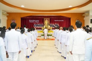 มรภ.เทพสตรี ร่วมพิธีถวายราชสักการะ พระบาทสมเด็จพระบรมชนกาธิเบศร มหาภูมิพลอดุลยเดชมหาราช บรมนาถบพิตร 