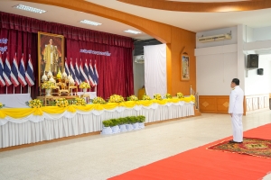 มรภ.เทพสตรี ร่วมพิธีถวายราชสักการะ พระบาทสมเด็จพระบรมชนกาธิเบศร มหาภูมิพลอดุลยเดชมหาราช บรมนาถบพิตร 