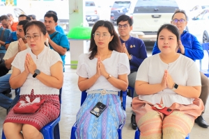 คณะครุศาสตร์ เป็นผู้แทน มรภ.เทพสตรี ร่วมโครงการ ผู้ว่าฯ พาแต่งไทย หิ้วปิ่นโตทำบุญ เกื้อกูลพระพุทธศาสนา รักษาสิ่งแวดล้อม จ.ลพบุรี ในวันธรรมสวนะ ประจำเดือนมีนาคม พ.ศ. 2568