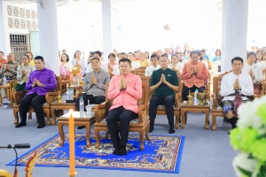 คณะครุศาสตร์ เป็นผู้แทน มรภ.เทพสตรี ร่วมโครงการ ผู้ว่าฯ พาแต่งไทย หิ้วปิ่นโตทำบุญ เกื้อกูลพระพุทธศาสนา รักษาสิ่งแวดล้อม จ.ลพบุรี ในวันธรรมสวนะ ประจำเดือนมีนาคม พ.ศ. 2568
