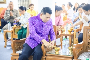 คณะครุศาสตร์ เป็นผู้แทน มรภ.เทพสตรี ร่วมโครงการ ผู้ว่าฯ พาแต่งไทย หิ้วปิ่นโตทำบุญ เกื้อกูลพระพุทธศาสนา รักษาสิ่งแวดล้อม จ.ลพบุรี ในวันธรรมสวนะ ประจำเดือนมีนาคม พ.ศ. 2568