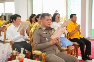 มรภ.เทพสตรี ร่วมพิธีเจริญพระพุทธมนต์ถวายพระพรชัยมงคลแด่ พระบาทสมเด็จพระเจ้าอยู่หัว และพระบรมวงศานุวงศ์ ประจำปี พ.ศ. 2568 ครั้งที่ 3