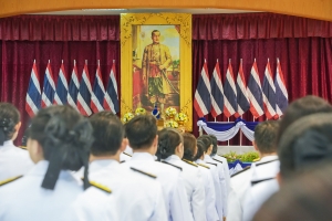 มรภ.เทพสตรี ร่วมพิธีวันพระบาทสมเด็จพระพุทธยอดฟ้าจุฬาโลกมหาราช และวันที่ระลึกมหาจักรีบรมราชวงศ์