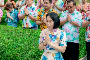 มรภ.เทพสตรี จัดงานทำบุญกลางบ้าน สืบสานประเพณีสงกรานต์ ประจำปี พ.ศ. 2568