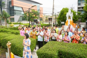 มรภ.เทพสตรี จัดงานทำบุญกลางบ้าน สืบสานประเพณีสงกรานต์ ประจำปี พ.ศ. 2568
