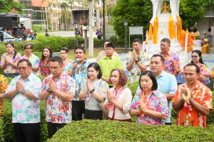 มรภ.เทพสตรี จัดงานทำบุญกลางบ้าน สืบสานประเพณีสงกรานต์ ประจำปี พ.ศ. 2568