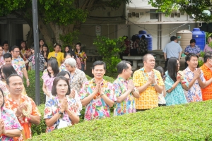 มรภ.เทพสตรี จัดงานทำบุญกลางบ้าน สืบสานประเพณีสงกรานต์ ประจำปี พ.ศ. 2568