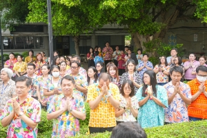 มรภ.เทพสตรี จัดงานทำบุญกลางบ้าน สืบสานประเพณีสงกรานต์ ประจำปี พ.ศ. 2568
