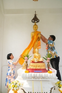 มรภ.เทพสตรี จัดงานทำบุญกลางบ้าน สืบสานประเพณีสงกรานต์ ประจำปี พ.ศ. 2568