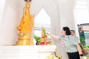 มรภ.เทพสตรี จัดงานทำบุญกลางบ้าน สืบสานประเพณีสงกรานต์ ประจำปี พ.ศ. 2568