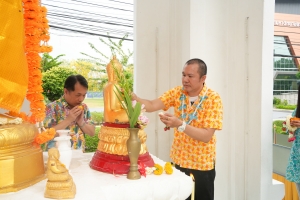 มรภ.เทพสตรี จัดงานทำบุญกลางบ้าน สืบสานประเพณีสงกรานต์ ประจำปี พ.ศ. 2568