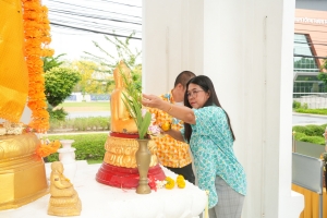 มรภ.เทพสตรี จัดงานทำบุญกลางบ้าน สืบสานประเพณีสงกรานต์ ประจำปี พ.ศ. 2568