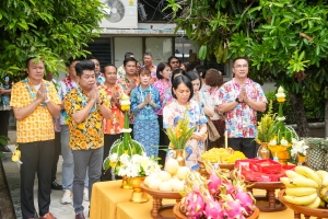 มรภ.เทพสตรี จัดงานทำบุญกลางบ้าน สืบสานประเพณีสงกรานต์ ประจำปี พ.ศ. 2568