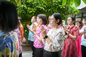 มรภ.เทพสตรี จัดงานทำบุญกลางบ้าน สืบสานประเพณีสงกรานต์ ประจำปี พ.ศ. 2568