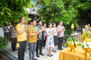 มรภ.เทพสตรี จัดงานทำบุญกลางบ้าน สืบสานประเพณีสงกรานต์ ประจำปี พ.ศ. 2568