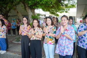 มรภ.เทพสตรี จัดงานทำบุญกลางบ้าน สืบสานประเพณีสงกรานต์ ประจำปี พ.ศ. 2568