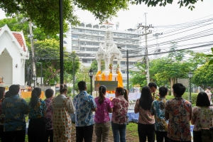มรภ.เทพสตรี จัดงานทำบุญกลางบ้าน สืบสานประเพณีสงกรานต์ ประจำปี พ.ศ. 2568