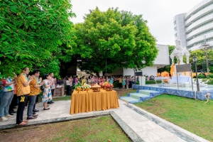 มรภ.เทพสตรี จัดงานทำบุญกลางบ้าน สืบสานประเพณีสงกรานต์ ประจำปี พ.ศ. 2568