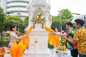 มรภ.เทพสตรี จัดงานทำบุญกลางบ้าน สืบสานประเพณีสงกรานต์ ประจำปี พ.ศ. 2568