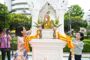 มรภ.เทพสตรี จัดงานทำบุญกลางบ้าน สืบสานประเพณีสงกรานต์ ประจำปี พ.ศ. 2568