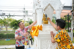 มรภ.เทพสตรี จัดงานทำบุญกลางบ้าน สืบสานประเพณีสงกรานต์ ประจำปี พ.ศ. 2568