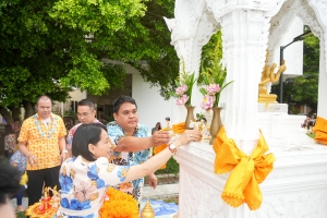 มรภ.เทพสตรี จัดงานทำบุญกลางบ้าน สืบสานประเพณีสงกรานต์ ประจำปี พ.ศ. 2568