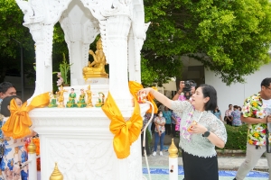 มรภ.เทพสตรี จัดงานทำบุญกลางบ้าน สืบสานประเพณีสงกรานต์ ประจำปี พ.ศ. 2568
