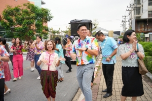 มรภ.เทพสตรี จัดงานทำบุญกลางบ้าน สืบสานประเพณีสงกรานต์ ประจำปี พ.ศ. 2568
