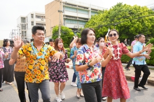 มรภ.เทพสตรี จัดงานทำบุญกลางบ้าน สืบสานประเพณีสงกรานต์ ประจำปี พ.ศ. 2568
