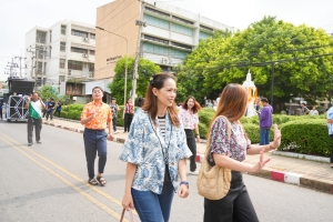 มรภ.เทพสตรี จัดงานทำบุญกลางบ้าน สืบสานประเพณีสงกรานต์ ประจำปี พ.ศ. 2568