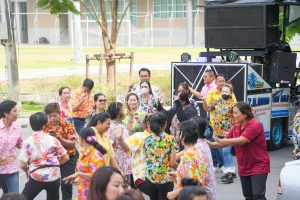มรภ.เทพสตรี จัดงานทำบุญกลางบ้าน สืบสานประเพณีสงกรานต์ ประจำปี พ.ศ. 2568