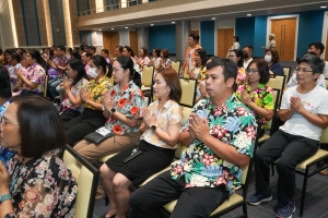 มรภ.เทพสตรี จัดงานทำบุญกลางบ้าน สืบสานประเพณีสงกรานต์ ประจำปี พ.ศ. 2568