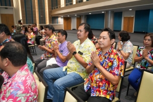 มรภ.เทพสตรี จัดงานทำบุญกลางบ้าน สืบสานประเพณีสงกรานต์ ประจำปี พ.ศ. 2568