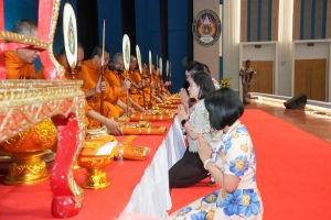 มรภ.เทพสตรี จัดงานทำบุญกลางบ้าน สืบสานประเพณีสงกรานต์ ประจำปี พ.ศ. 2568