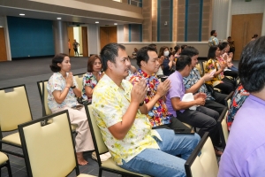มรภ.เทพสตรี จัดงานทำบุญกลางบ้าน สืบสานประเพณีสงกรานต์ ประจำปี พ.ศ. 2568